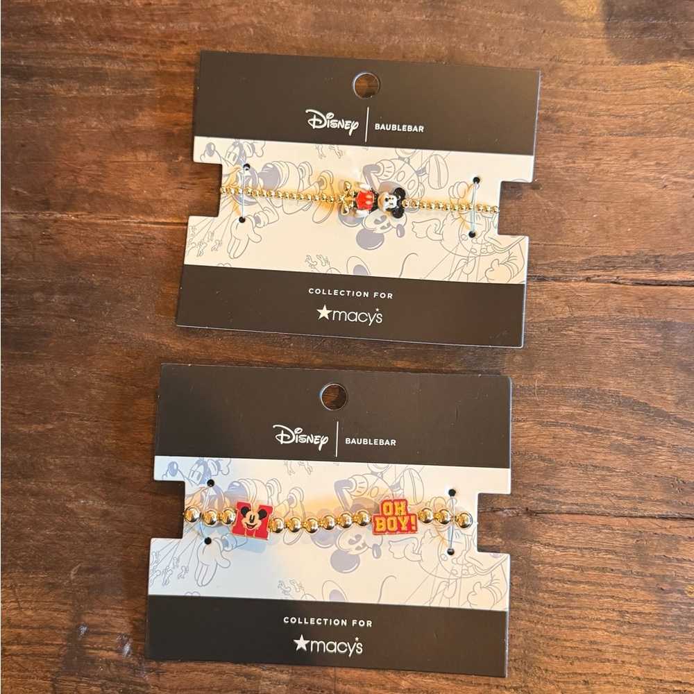 Set of 2 - Disney BaubleBar Mickey Bracelets